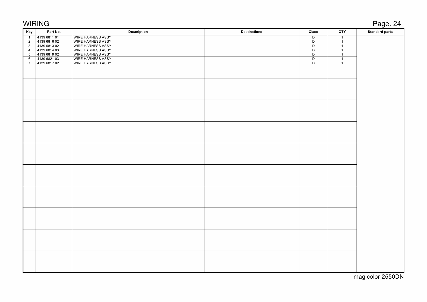 Konica-Minolta magicolor 2550DN A00V014 Parts Manual-4